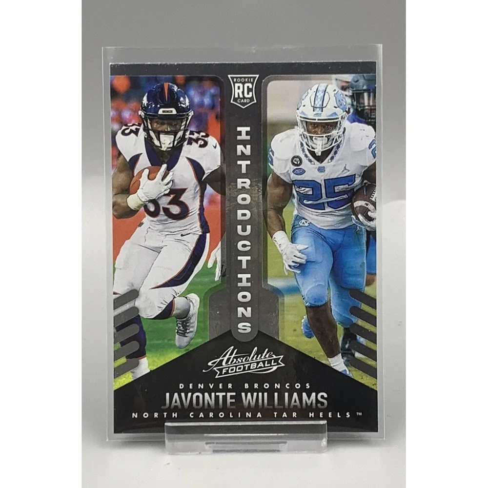2021 Panini Absolute Javonte Williams #INT-15 Introductions‎ Tar Heels / Broncos